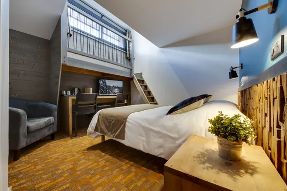 Chambre double/twin mansardée